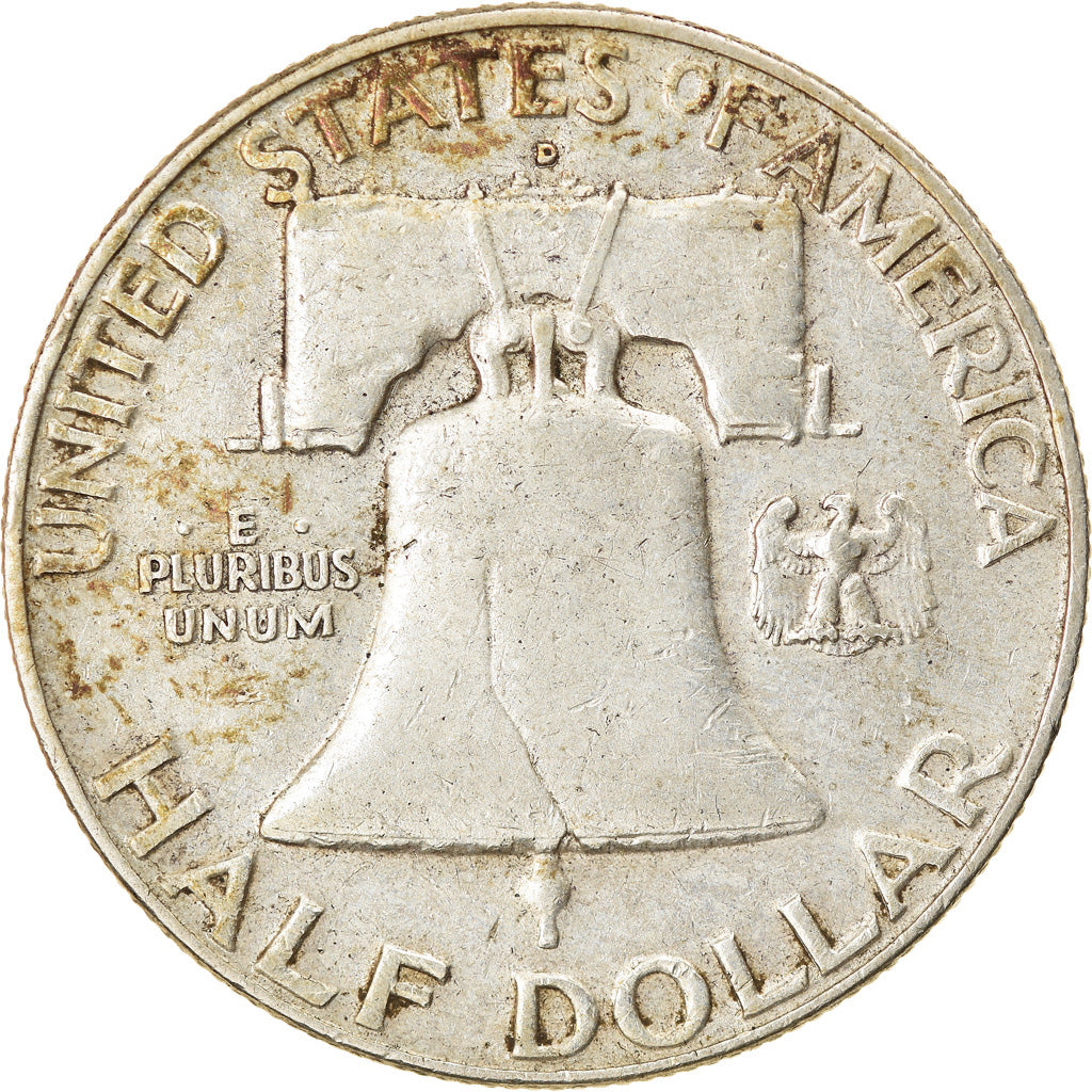 Coin, United States, Franklin Half Dollar, Half Dollar, 1963, U.S. Mint, Denver