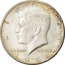 Coin, United States, Kennedy Half Dollar, Half Dollar, 1964, U.S. Mint, Denver