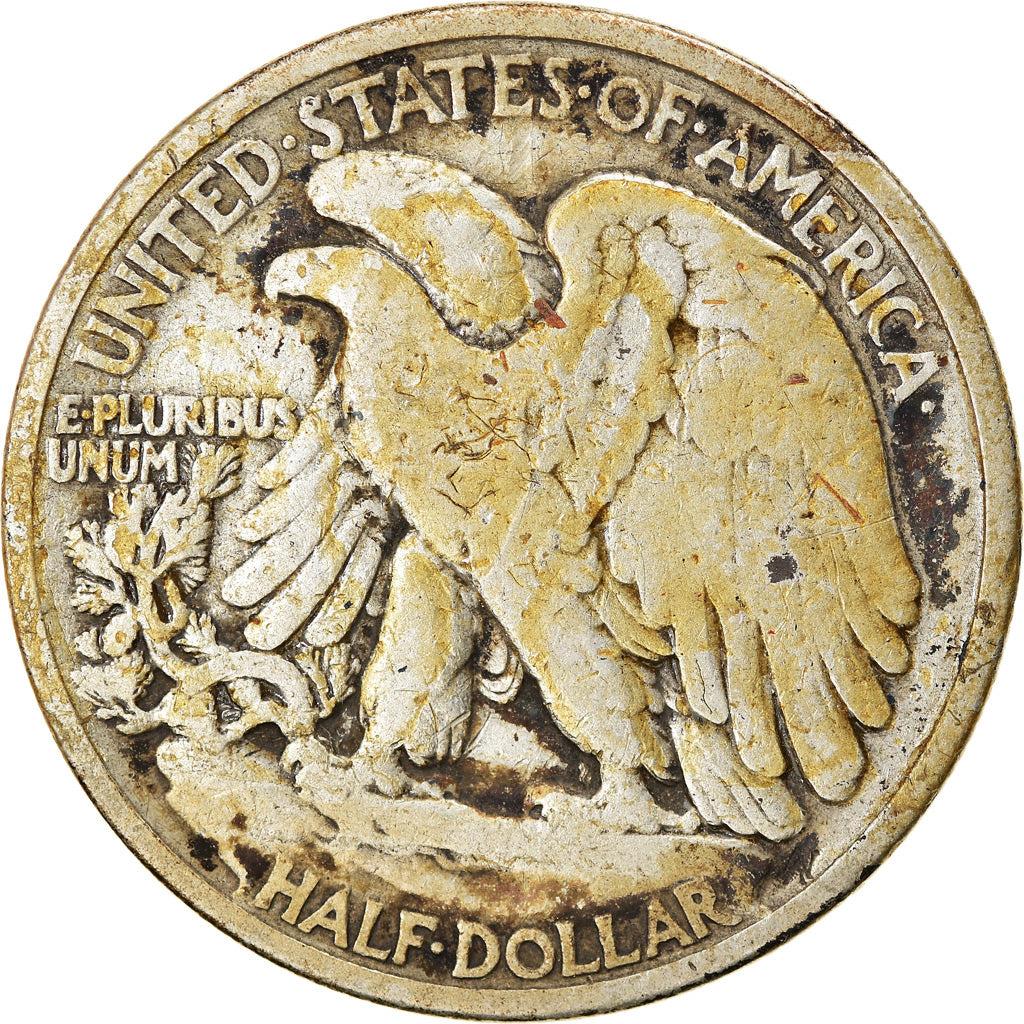 Coin, United States, Walking Liberty Half Dollar, Half Dollar, 1936, U.S. Mint