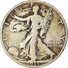 Coin, United States, Walking Liberty Half Dollar, Half Dollar, 1935, U.S. Mint