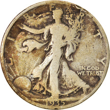 Coin, United States, Walking Liberty Half Dollar, Half Dollar, 1935, U.S. Mint