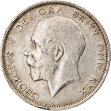 Coin, Great Britain, George V, 1/2 Crown, 1915, AU(50-53), Silver, KM:818.1