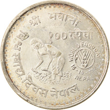 Coin, Nepal, SHAH DYNASTY, Birendra Bir Bikram, 100 Rupee, 1981, Kathmandu