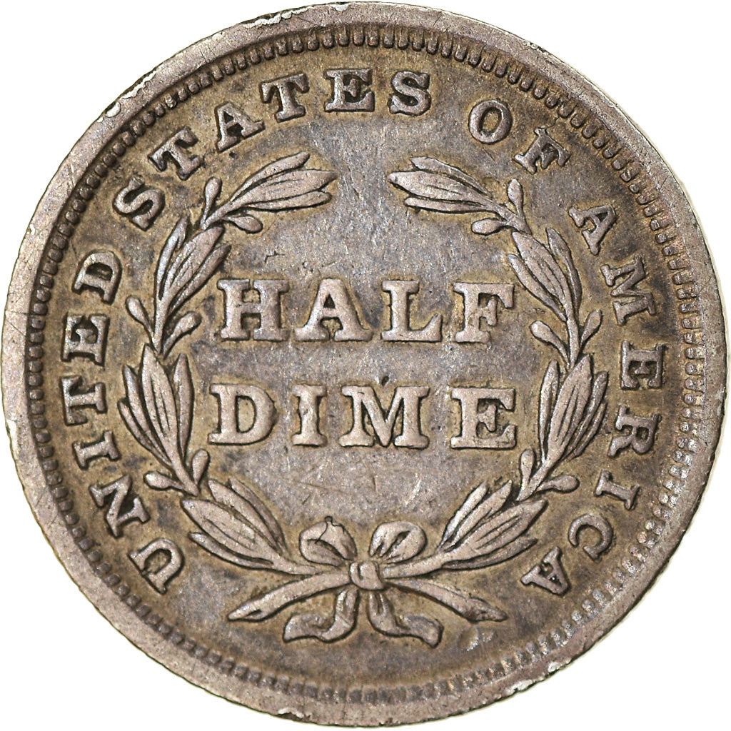 Coin, United States, Seated Liberty Half Dime, Half Dime, 1838, U.S. Mint