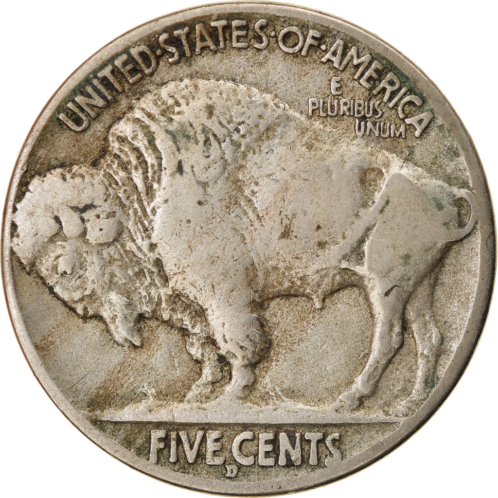 Coin, United States, Buffalo Nickel, 5 Cents, 1913, U.S. Mint, Denver
