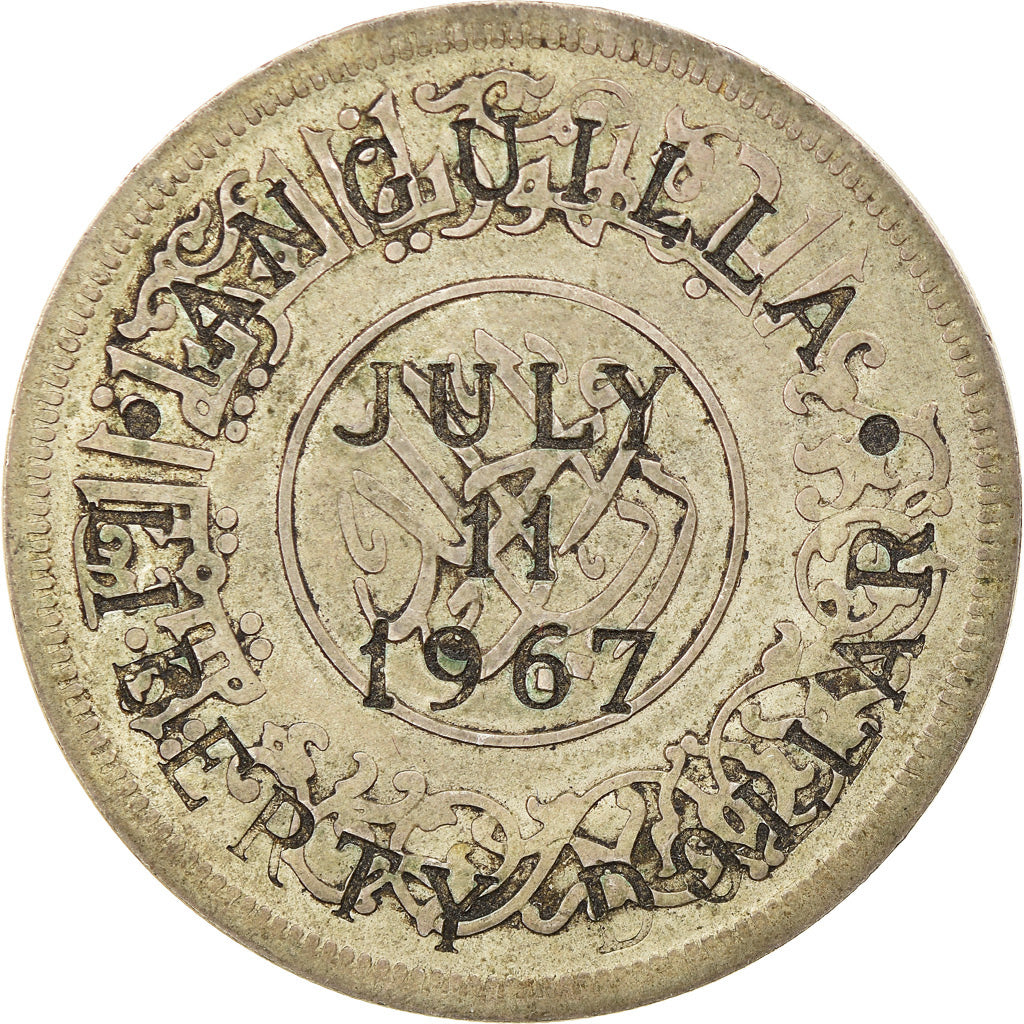 Moeda, ANGUILLA, Liberty Dollar, 1967, Contramarca, EF(40-45), Prata, KM:4.2