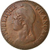 Münze, Frankreich, Dupré, 5 Centimes, AN 4, Paris, Petit module, SS+, Bronze
