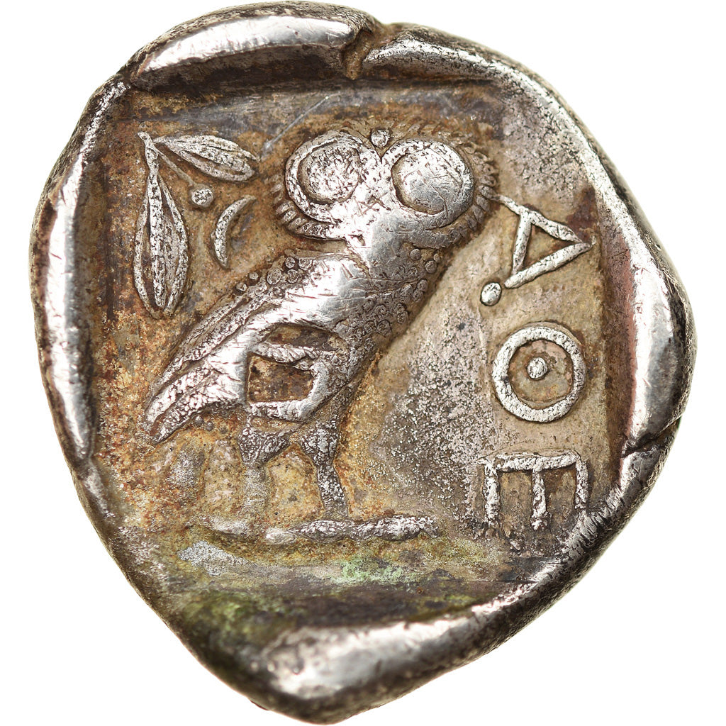 Coin, Attica, Athens, Tetradrachm, 490-407 BC, Athens, VF(30-35), Silver