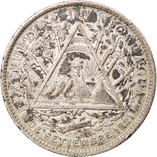 Monnaie, Nicaragua, 20 Centavos, 1887, Heaton, Birmingham, TTB, Argent, KM:7