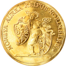 France, Medal, 5 Ducats Nuremberg, 1677, Restrike, MS(65-70), Gold