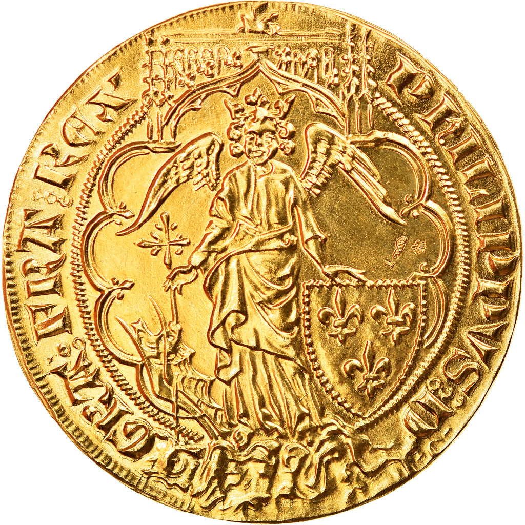 France, Médaille, Philippe VI, Ange d'Or, Refrappe, FDC, Or