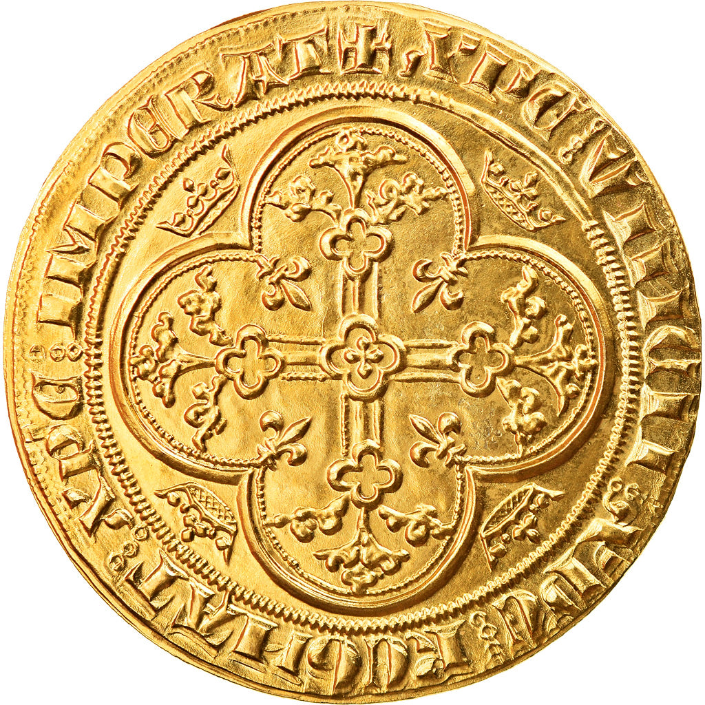 France, Medal, Philippe VI, Ange d'Or, Restrike, MS(65-70), Gold