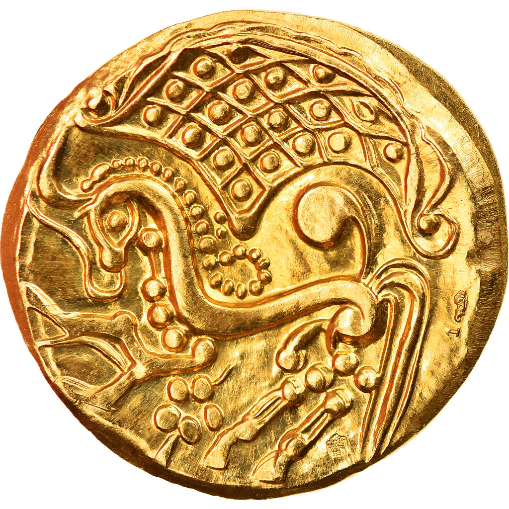 France, Medal, Parisii Stater, Restrike, MS(63), Gold