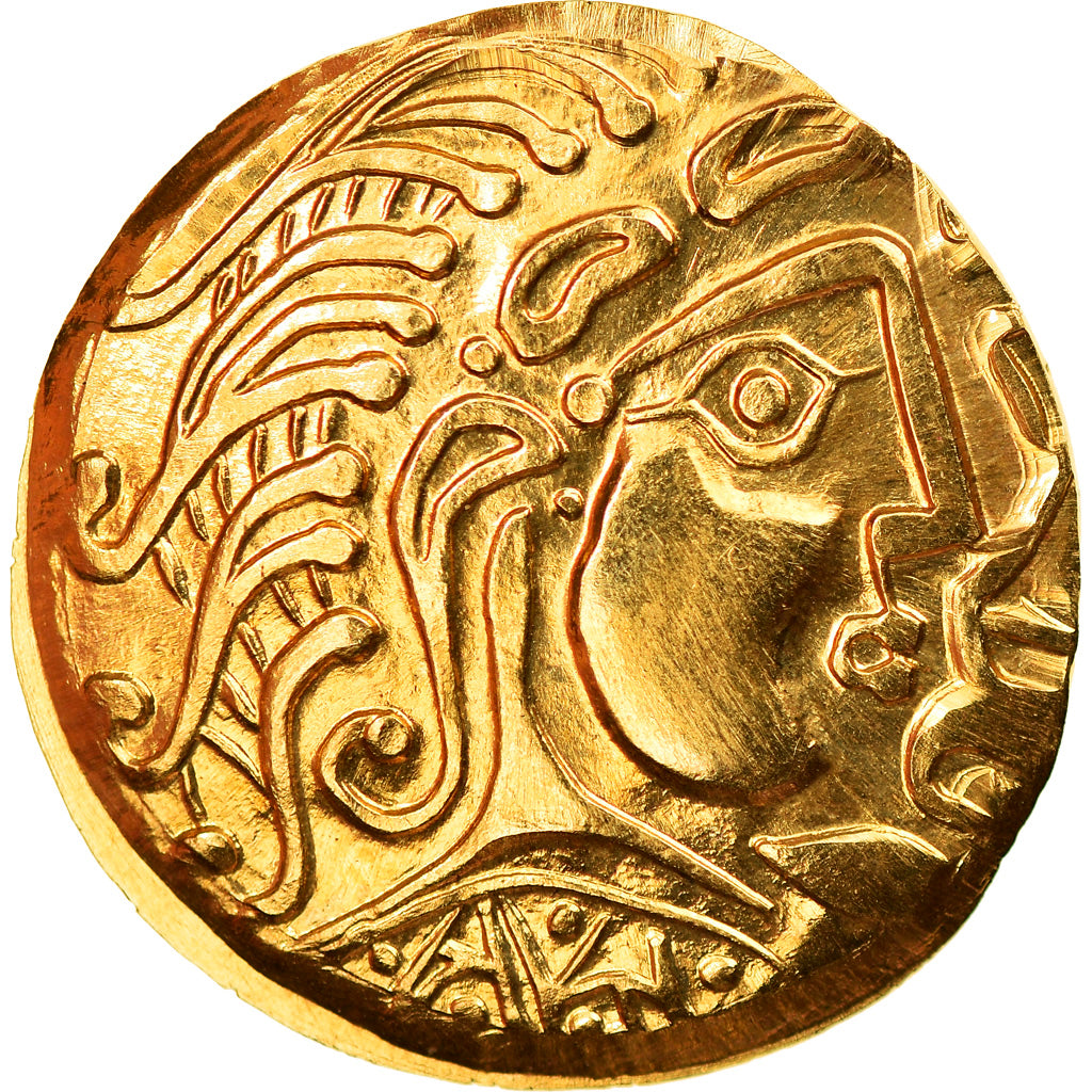 France, Medal, Parisii Stater, Restrike, MS(65-70), Gold