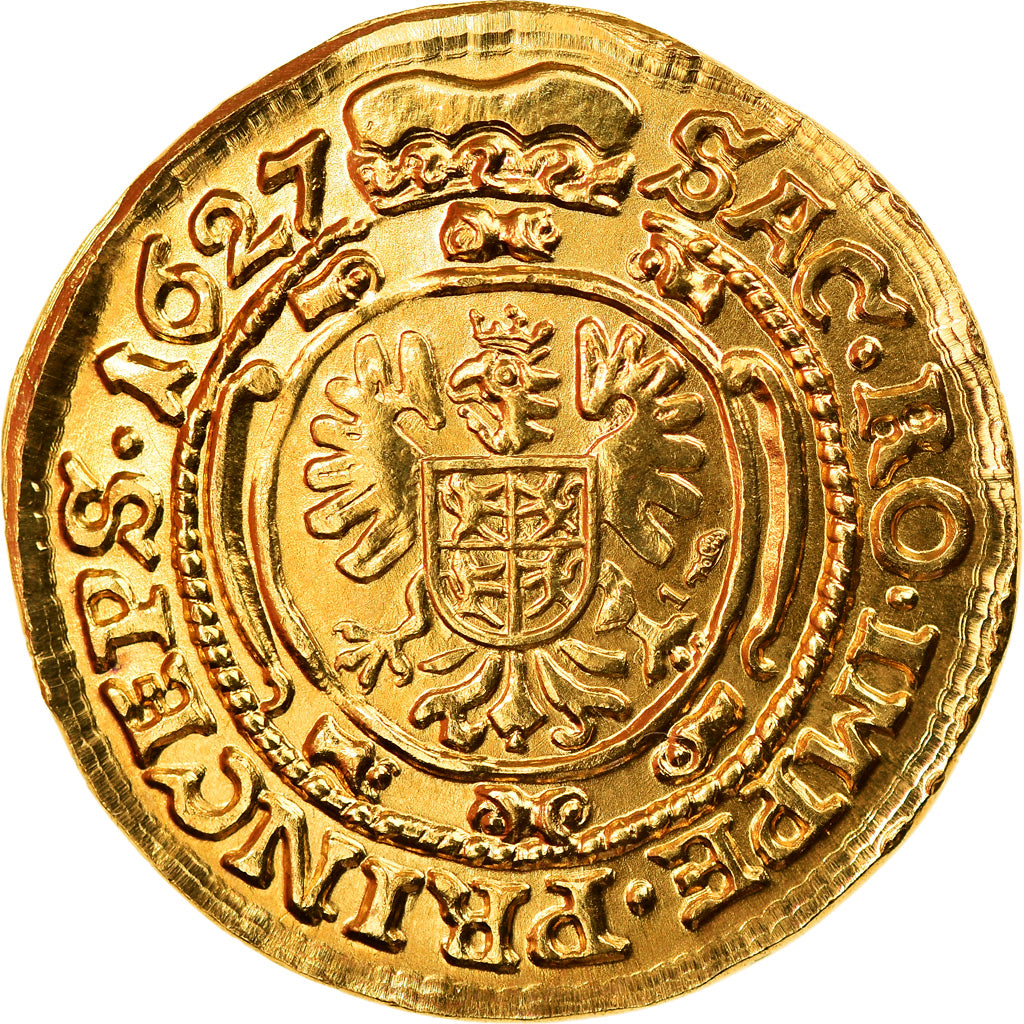 France, Medal, Albrecht, 2 Dukaten, 1627, Restrike, MS(65-70), Gold