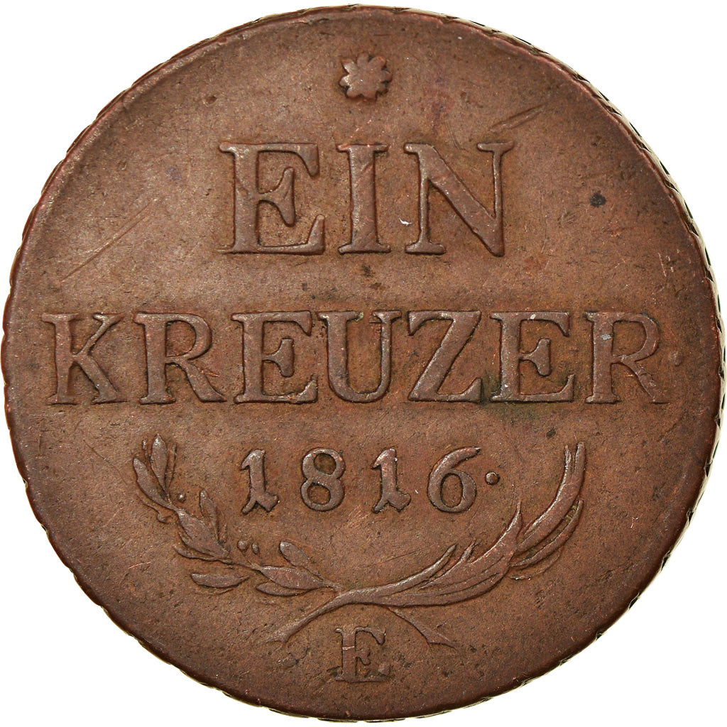 Coin, Austria, Franz II (I), Kreuzer, 1816, Karlsburg, EF(40-45), Copper