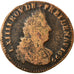 Monnaie, France, Louis XIV, Liard de France au buste âgé, troisième type