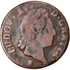 Coin, France, Louis XV, Demi sol à la vieille tête, 1/2 Sol, 1773, Limoges