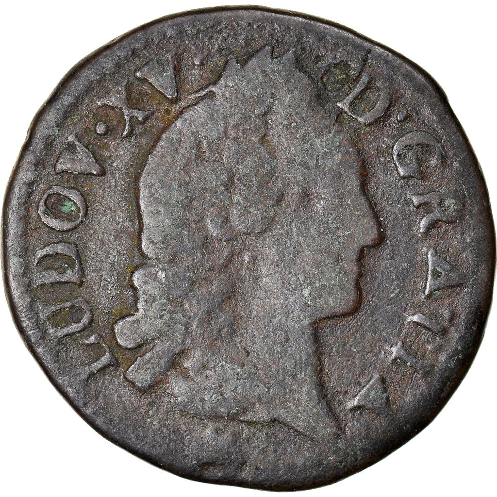 Coin, France, Louis XV, Liard d'Aix, Liard, 1768, Aix, VF(20-25), Copper