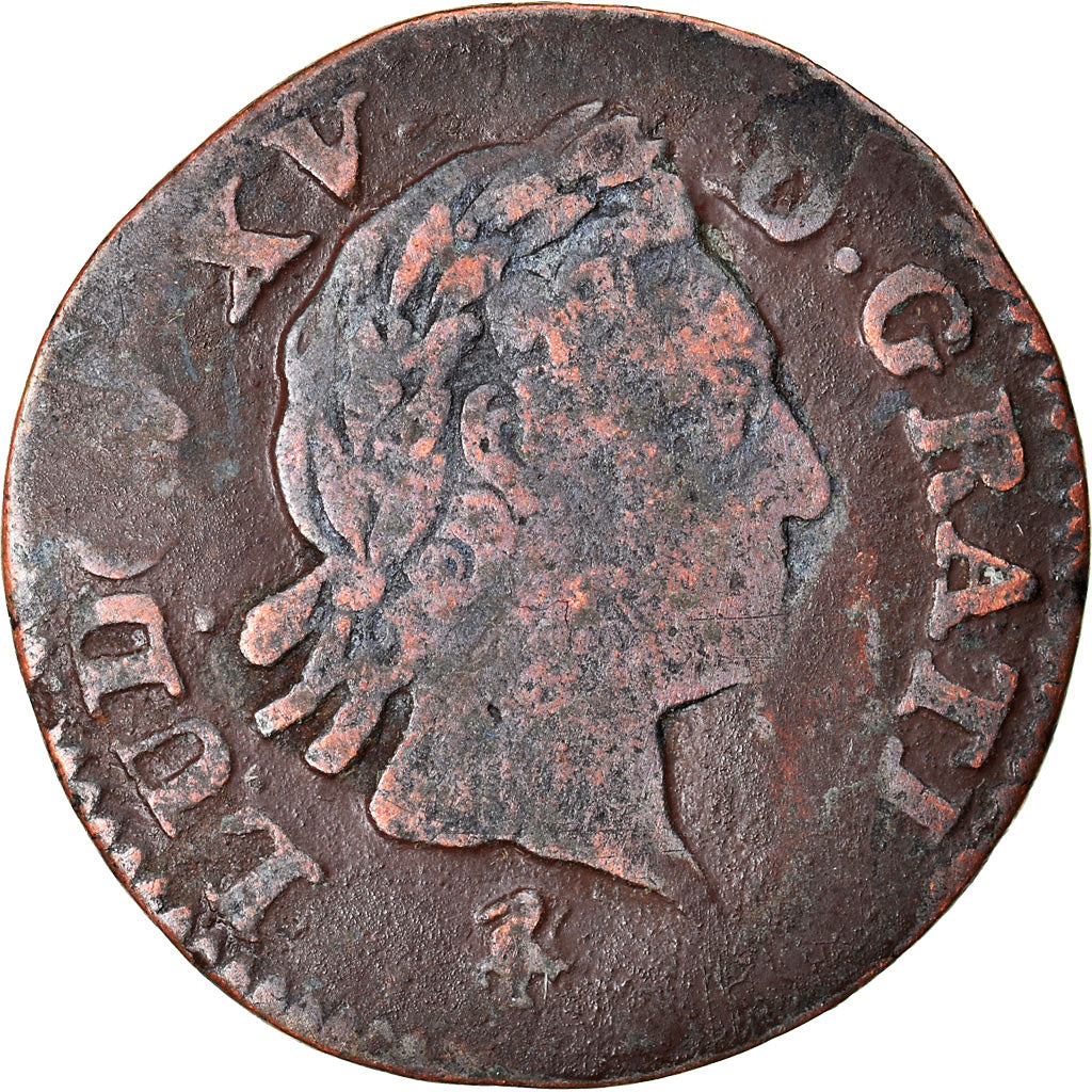 Münze, Frankreich, Louis XV, Liard à la vieille tête, Liard, 1768, Paris