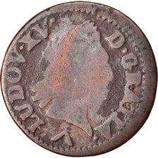Moneda, Francia, Louis XV, Liard à la vieille tête, Liard, 1773, Lille, BC