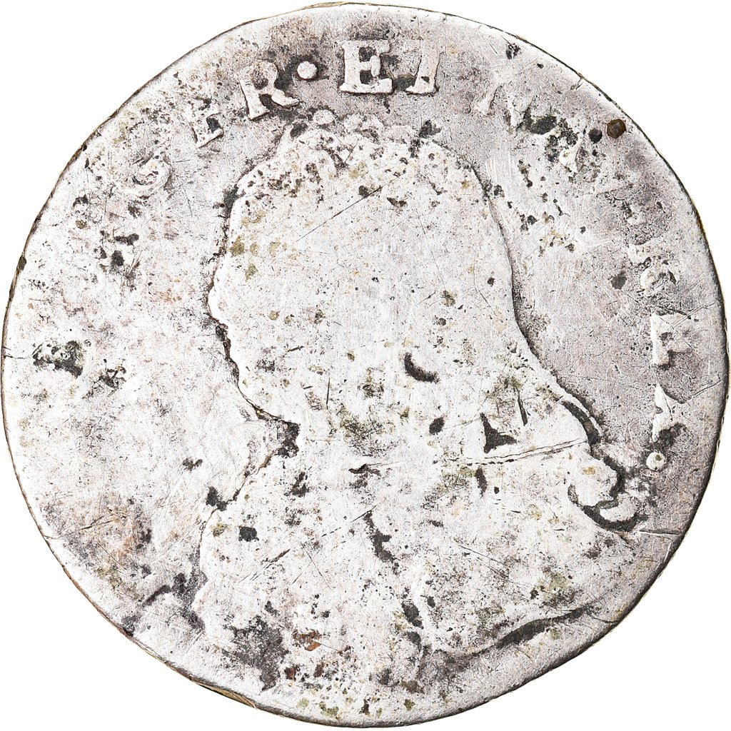 Münze, Frankreich, Louis XV, 1/10 Écu aux branches d'olivier, 12 Sols, 1/10