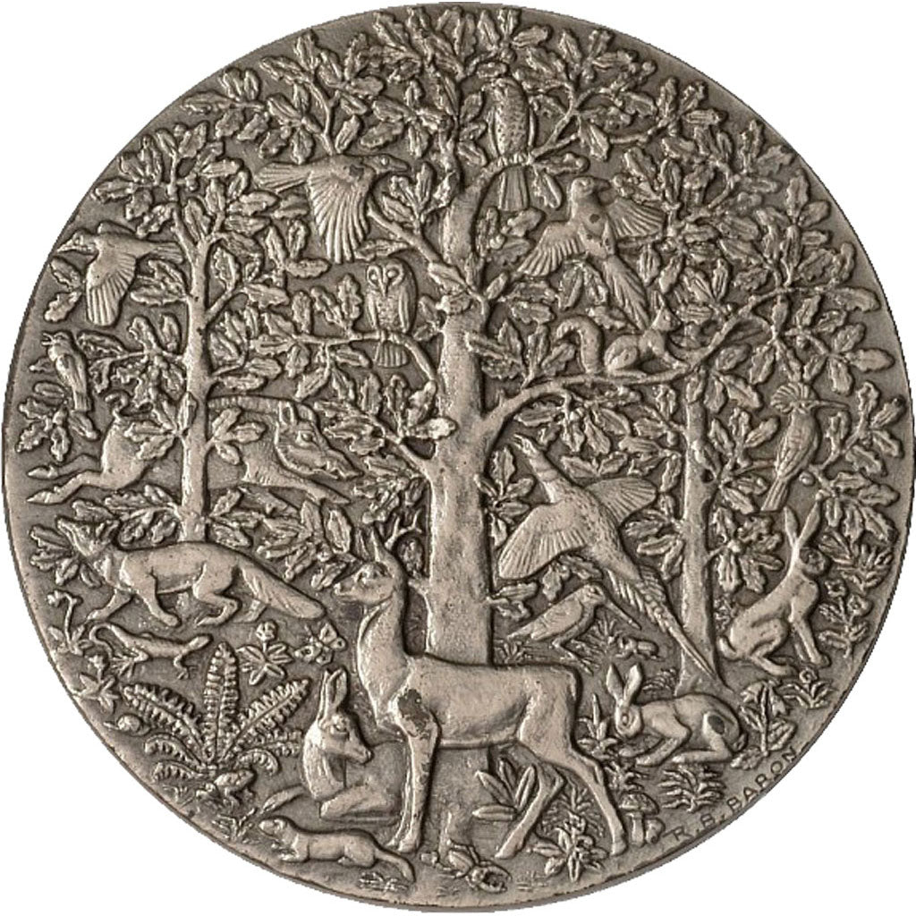 Frankrijk, Medal, The Fifth Republic, Arts & Culture, Baron, FDC, Bronze