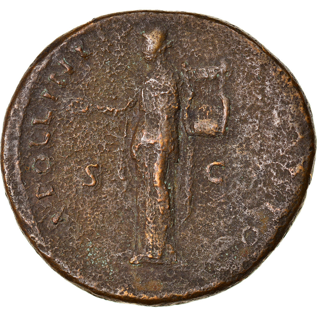 Coin, Antoninus Pius, Sestertius, 141-143, Rome, VF(20-25), Bronze, RIC:598