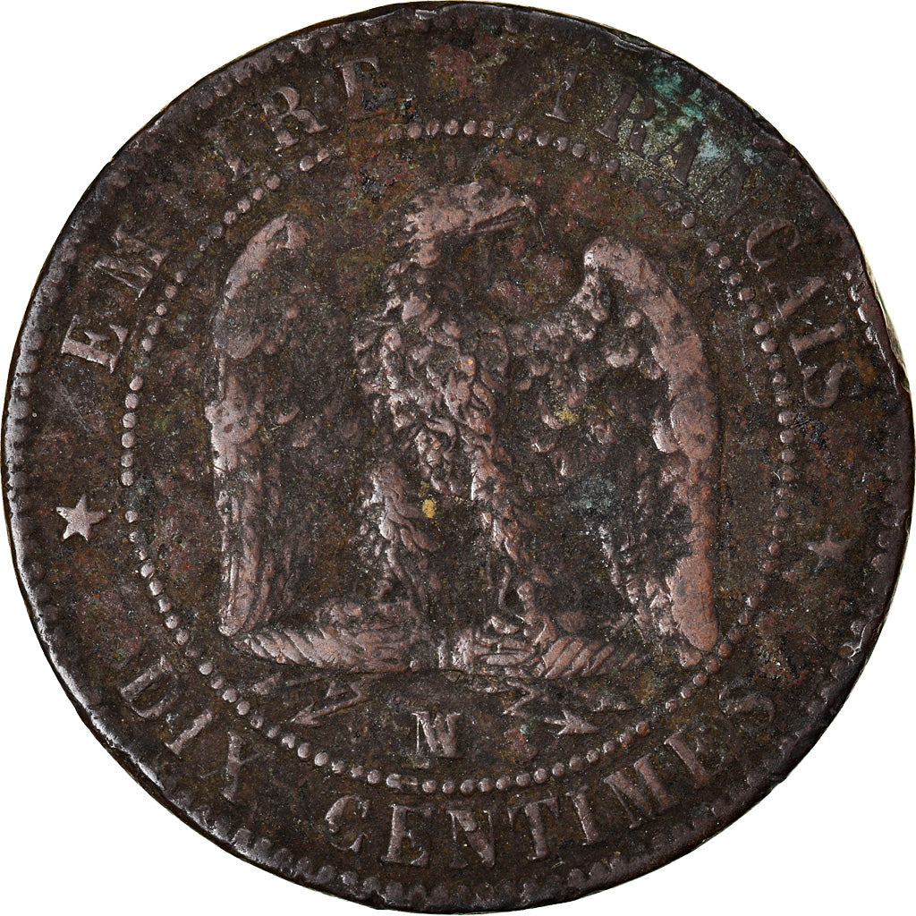 Coin, France, Napoleon III, Napoléon III, 10 Centimes, 1857, Marseille