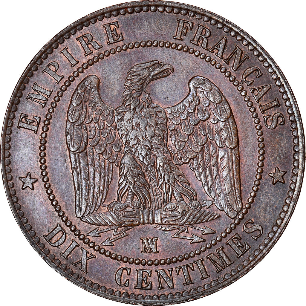 Coin, France, Napoleon III, Napoléon III, 10 Centimes, 1857, Marseille