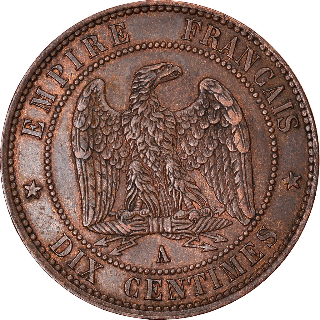 Coin, France, Napoleon III, Napoléon III, 10 Centimes, 1852, Paris, AU(50-53)