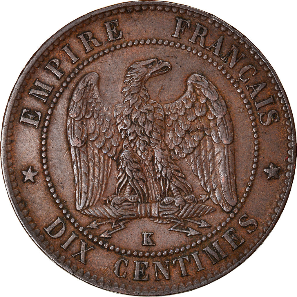 Coin, France, Napoleon III, Napoléon III, 10 Centimes, 1861, Bordeaux