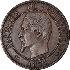Monnaie, France, Visite de Lille, 10 Centimes, 1854, Lille, TTB, Bronze