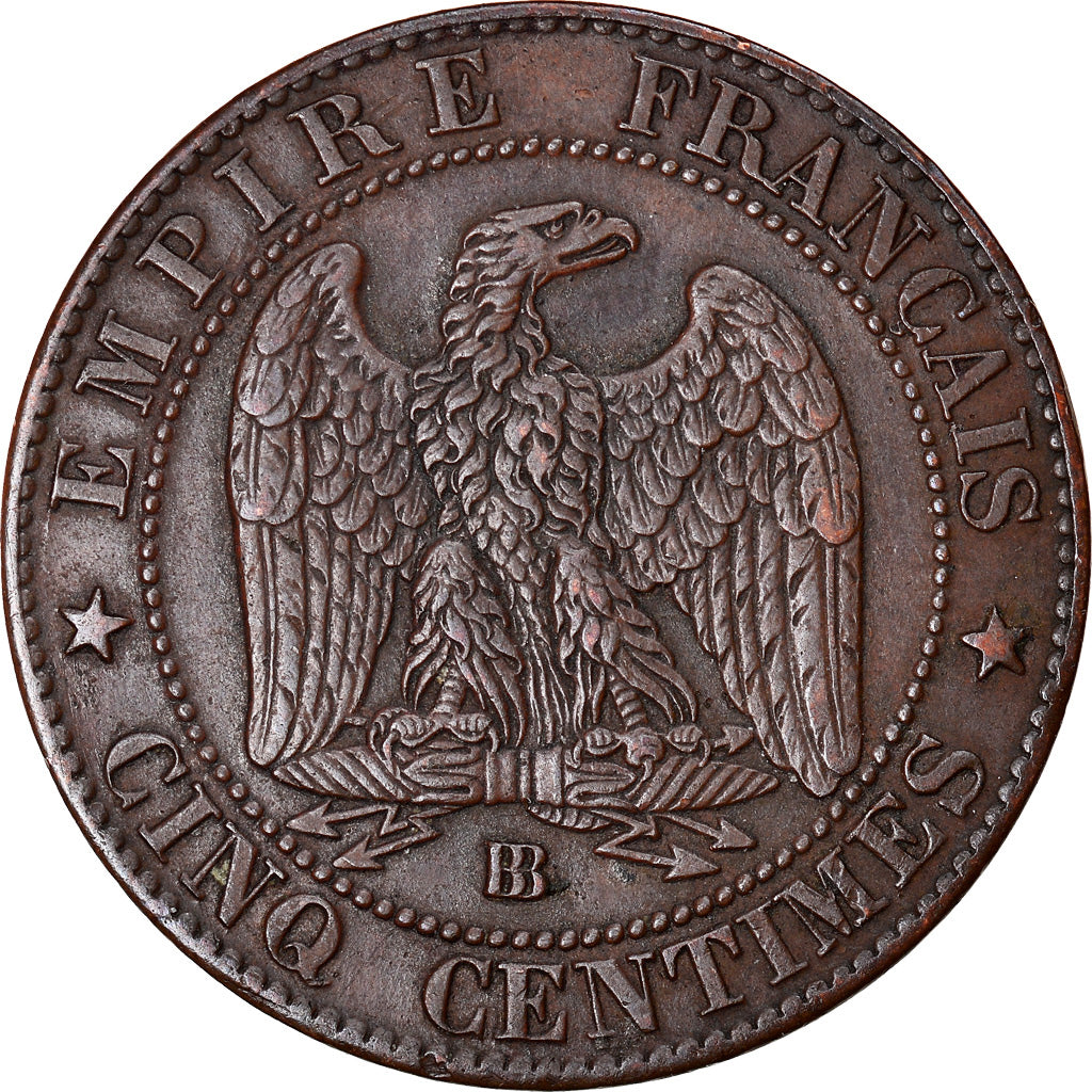 Coin, France, Napoleon III, Napoléon III, 5 Centimes, 1863, Strasbourg