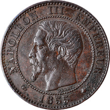 Coin, France, Napoleon III, Napoléon III, 2 Centimes, 1855, Strasbourg