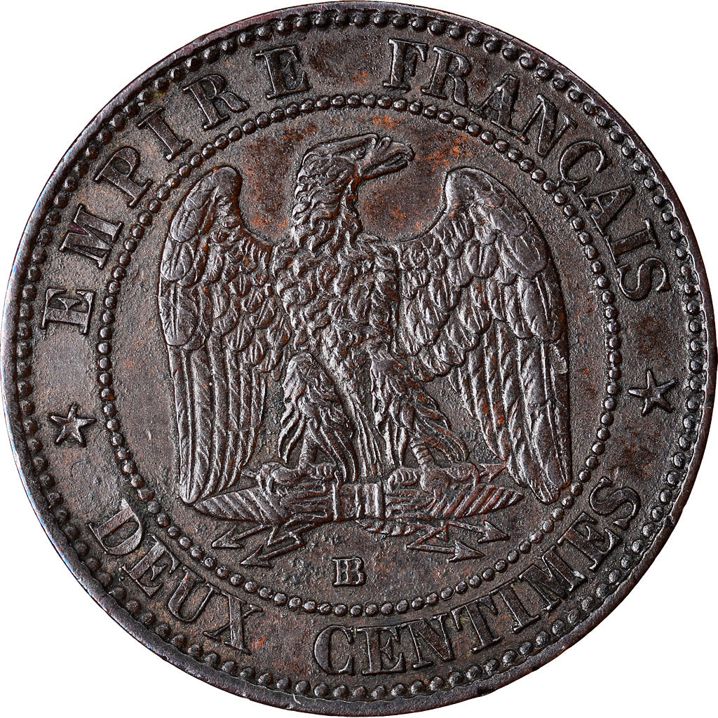 Coin, France, Napoleon III, Napoléon III, 2 Centimes, 1855, Strasbourg