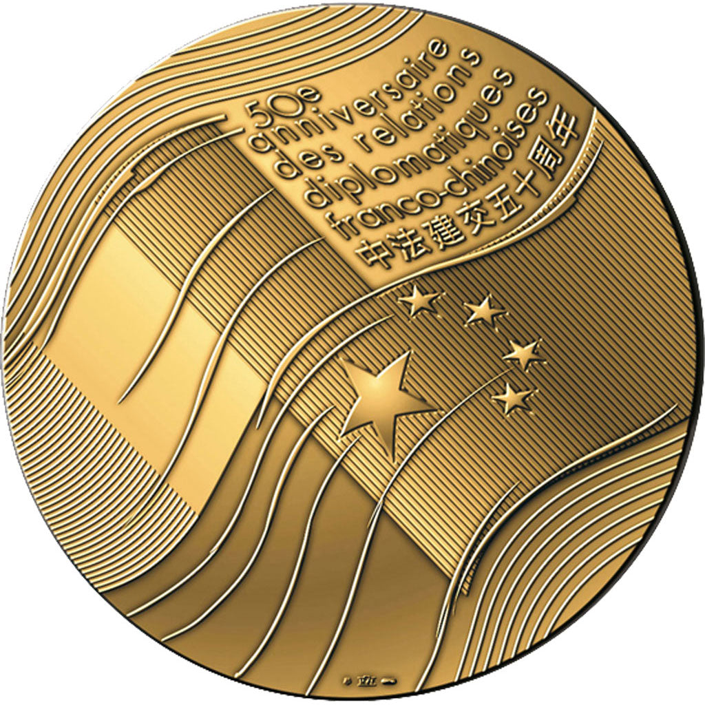 FRANCE, History, The Fifth Republic, Medal, MS(65-70), Bronze, 330.00