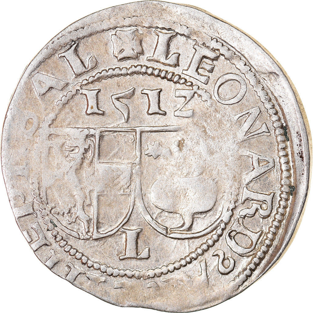 Monnaie, Etats allemands, Leonhard von Keutschach, Batzen, 1512, Salzburg, TB+