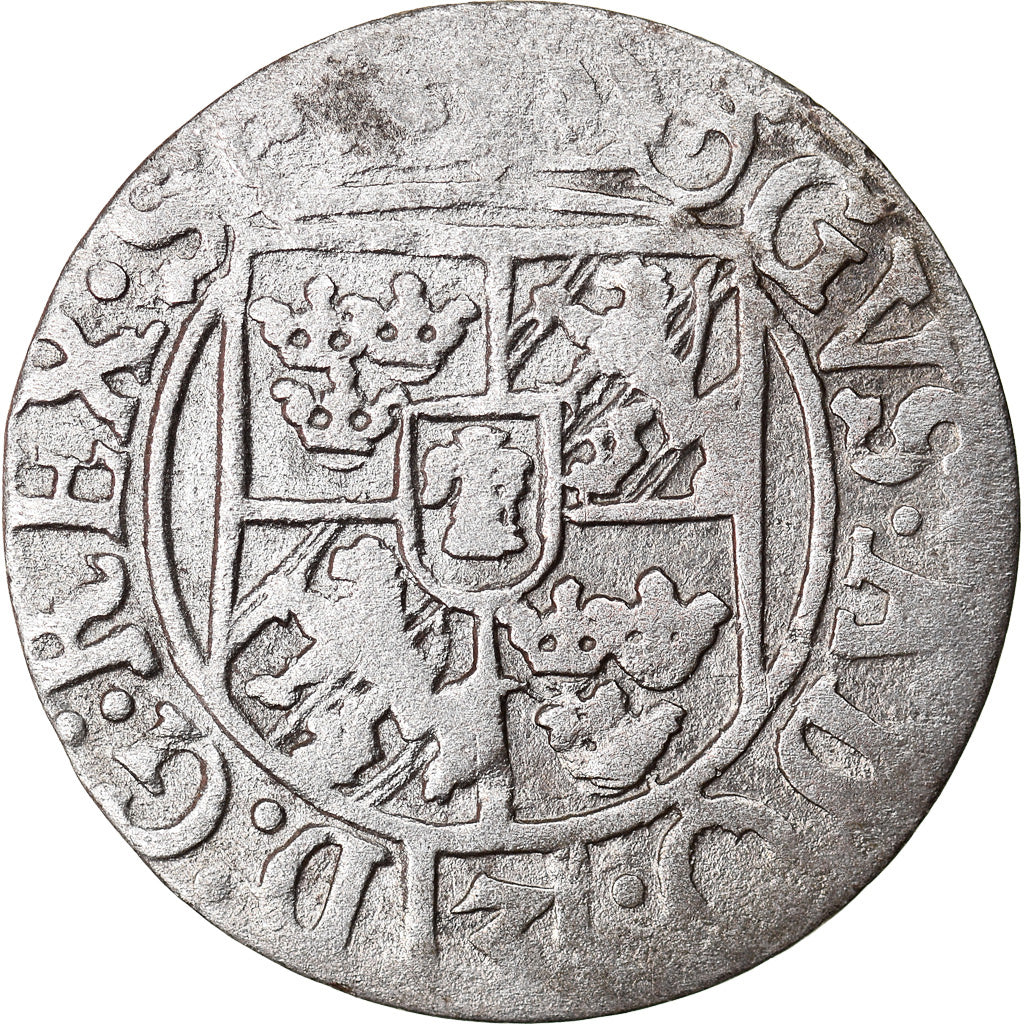 Coin, Poland, ELBING, Gustav II Adolph, 1/24 Thaler, 1630, EF(40-45), Silver
