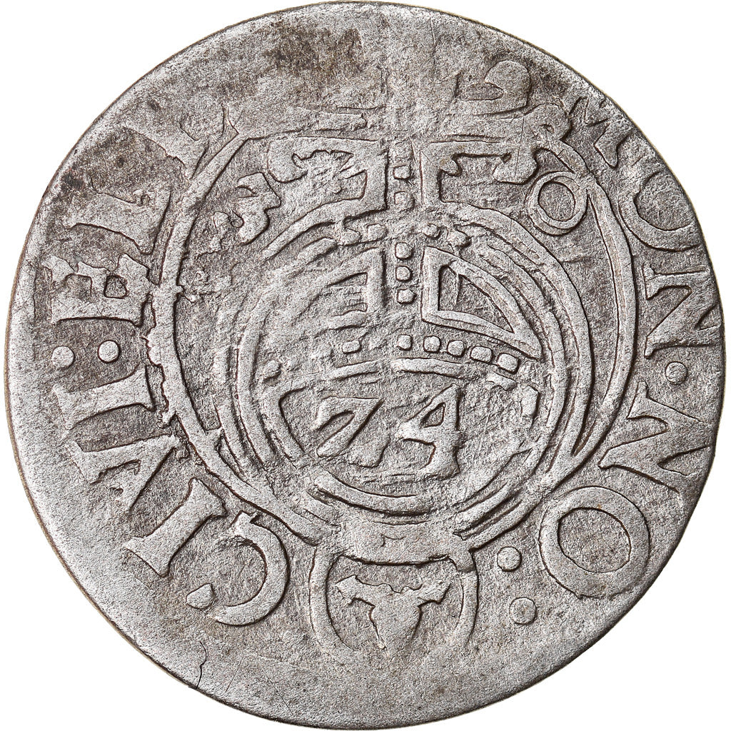 Coin, Poland, ELBING, Gustav II Adolph, 1/24 Thaler, 1630, EF(40-45), Silver
