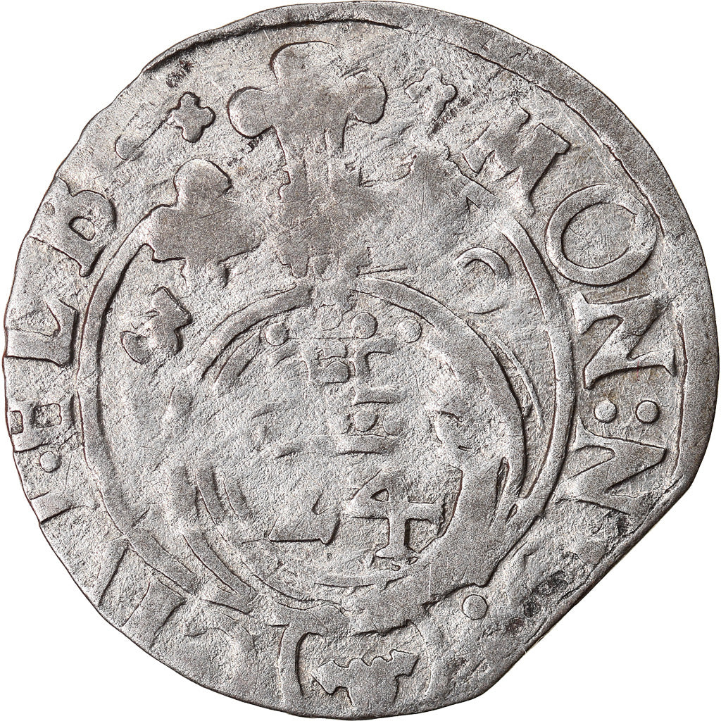 Moneda, Polonia, ELBING, Gustav II Adolph, 1/24 Thaler, 1630, BC+, Plata, KM:11