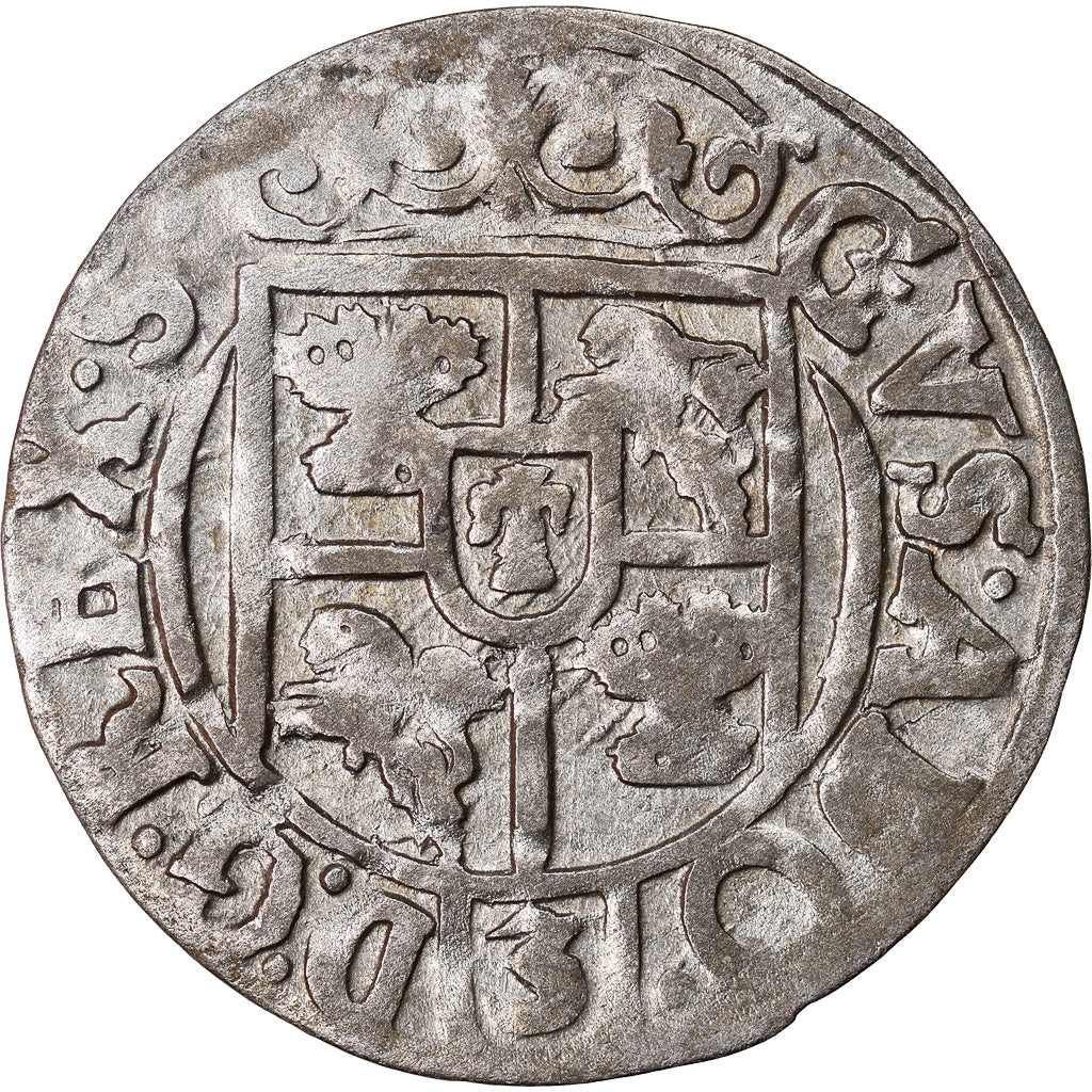 Coin, Poland, ELBING, Gustav II Adolph, 1/24 Thaler, 1632, EF(40-45), Silver