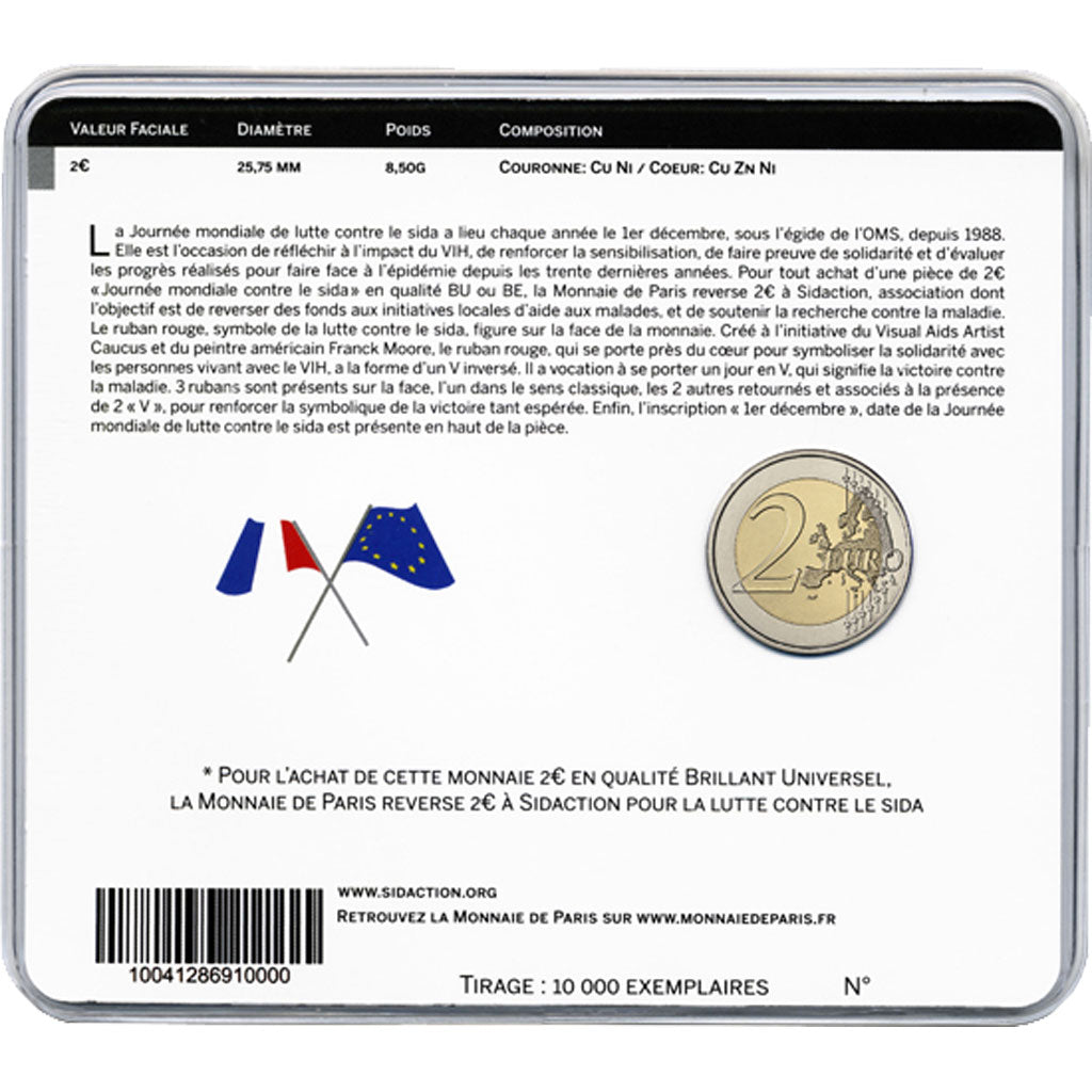 France, 2 Euro, 2014, MS(65-70), Bimetallic, 0.00