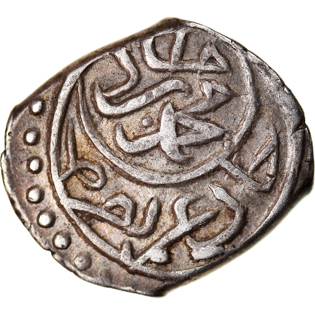 Moneta, Ottoman Empire, Mehmet II, Akçe, AH 848 (1444), Bursa, MB+, Argento