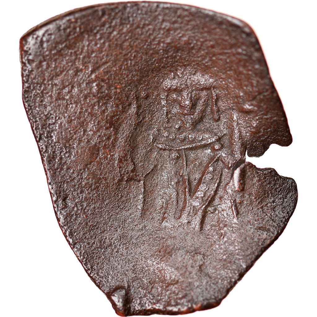 Monnaie, Isaac II Angelos, Aspron trachy, 1185-1195, Constantinople, TB, Billon