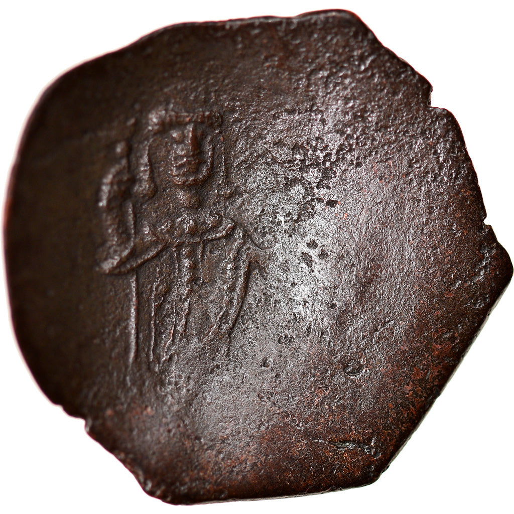 Munten, Isaac II Angelos, Aspron trachy, 1185-1195, Constantinople, FR, Billon
