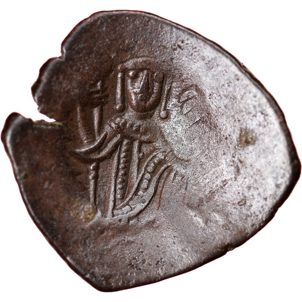 Moneta, Isaac II Angelos, Aspron trachy, 1185-1195, Constantinople, VF(20-25)