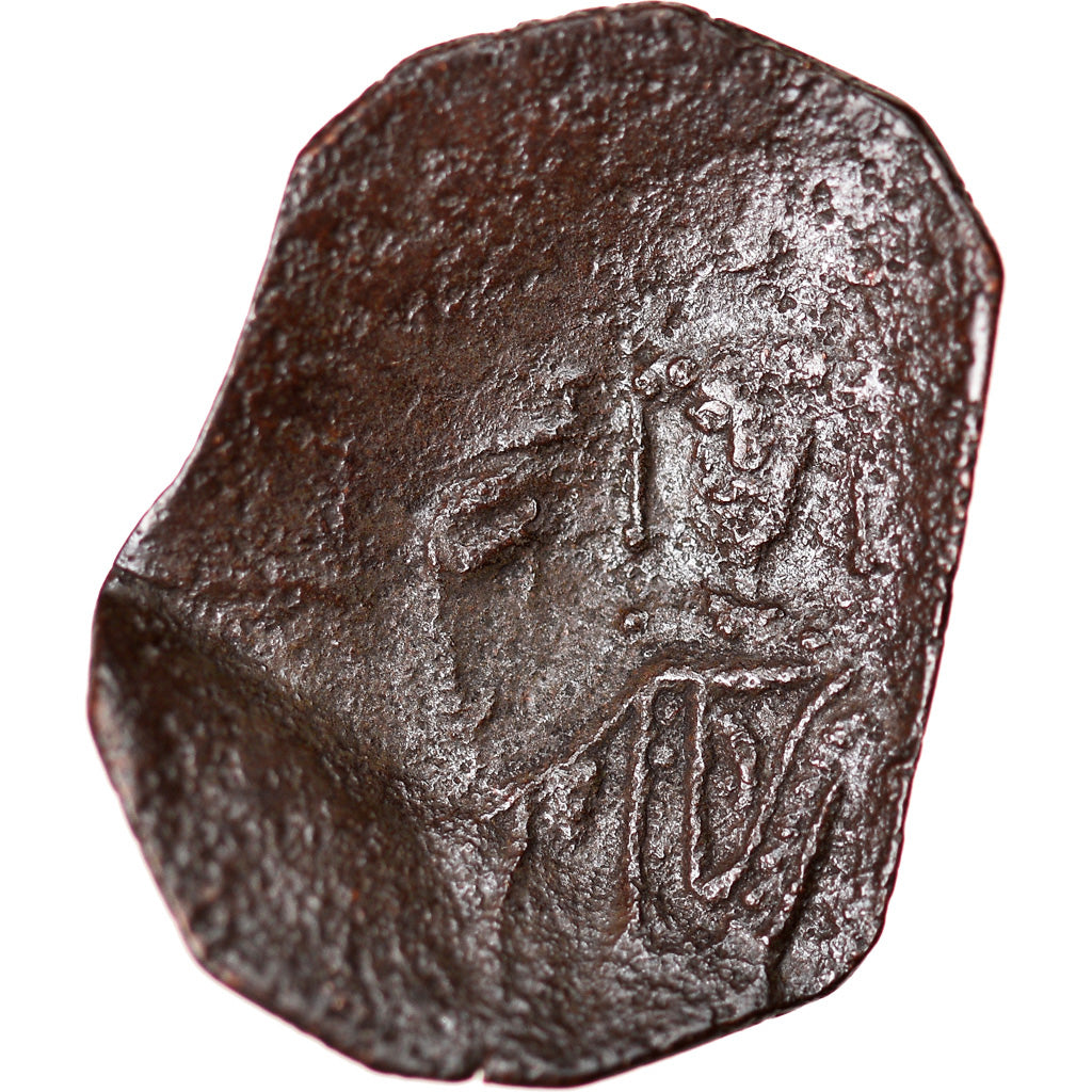 Munten, Isaac II Angelos, Aspron trachy, 1185-1195, Constantinople, ZG+, Billon