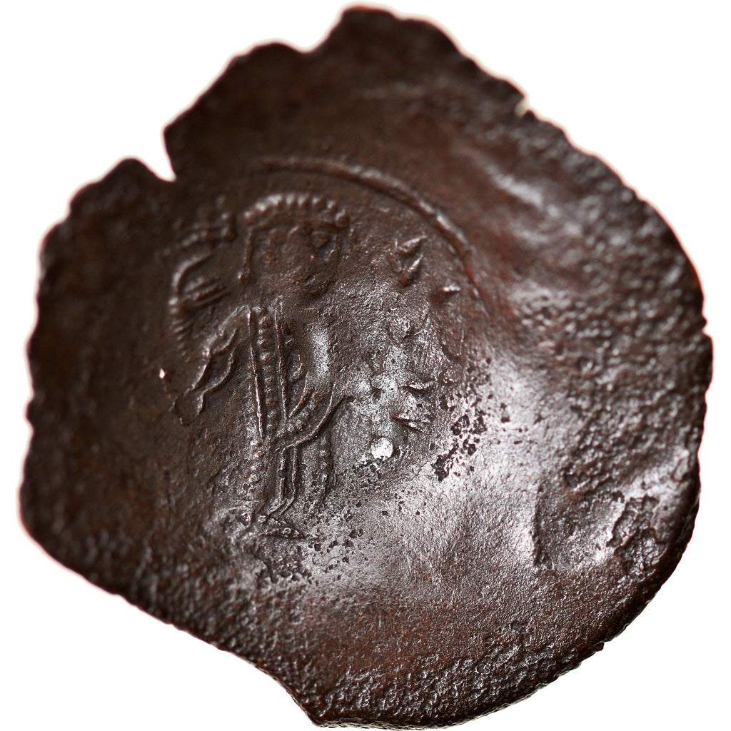 Moneda, Isaac II Angelos, Aspron trachy, 1185-1195, Constantinople, BC, Vellón