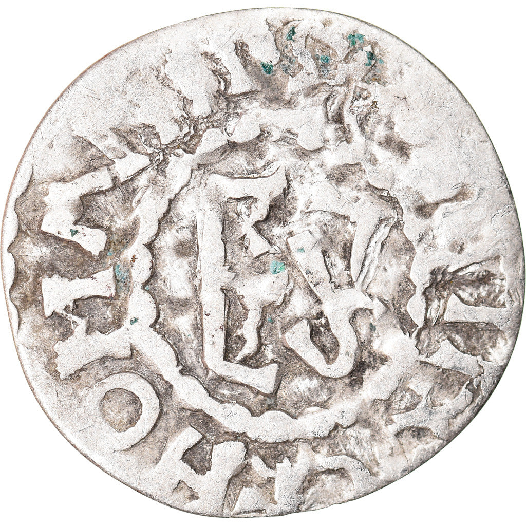 Munten, Frankrijk, Herbert I, Denarius, Le Mans, Immobilized type, FR+, Zilver